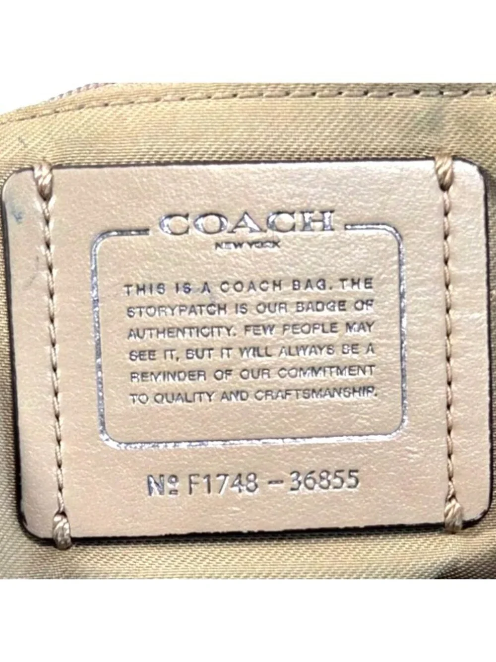 Coach 2017 Turnlock Edie Beige Taupe Leather Shoulder Bag w Gunmetal Chain 36855